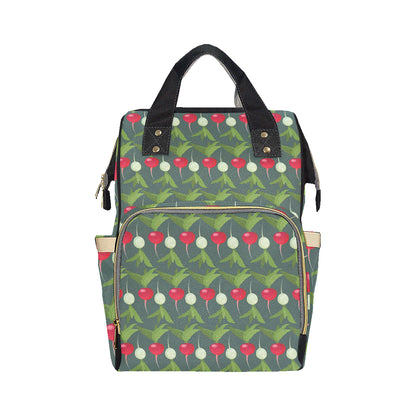 Radish Pattern Print Design A03 Diaper Bag Backpack