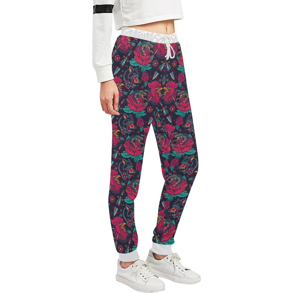 Old School Tattoo Print Unisex Sweatpants
