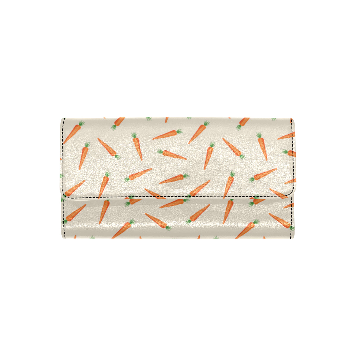 Carrot Pattern Print Design 07 Women's Trifold Wallet
