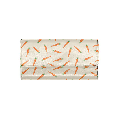 Carrot Pattern Print Design 07 Women's Trifold Wallet