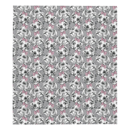 Maltese Pattern Print Design 01 Premium Quilt