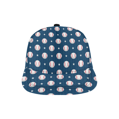 Baseball Star Print Pattern Snapback Cap