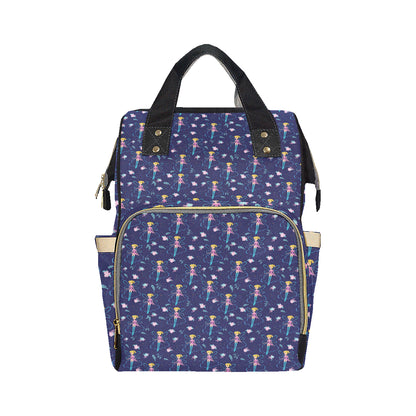 Fairy Cartoon Style Print Pattern Diaper Bag Backpack