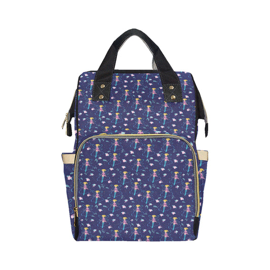 Fairy Cartoon Style Print Pattern Diaper Bag Backpack