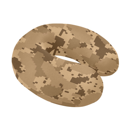 ACU Desert Digital Pattern Print Design 01 U-Shaped Travel Neck Pillow