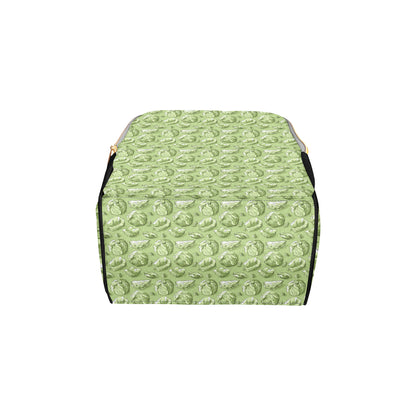 Brussels Sprouts Pattern Print Design 01 Diaper Bag Backpack