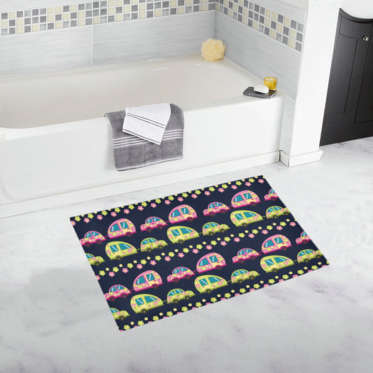 Camper Cute Camping Design No 3 Print Bath Mat