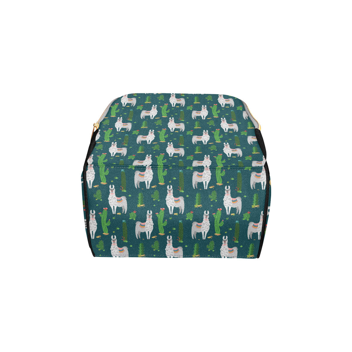 Llama Cactus Pattern Print Design 013 Diaper Bag Backpack