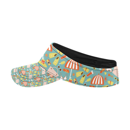 Beach Scene Pattern Print Design 02 Unisex Sun Visor