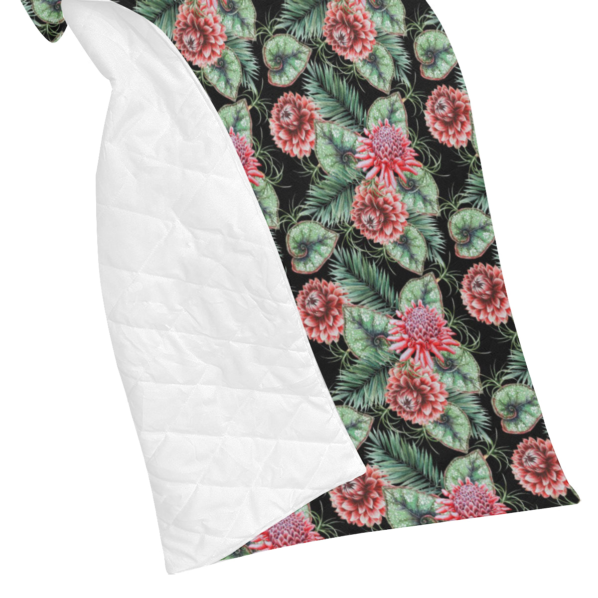 Dahlia Pattern Print Design DH06 Premium Quilt