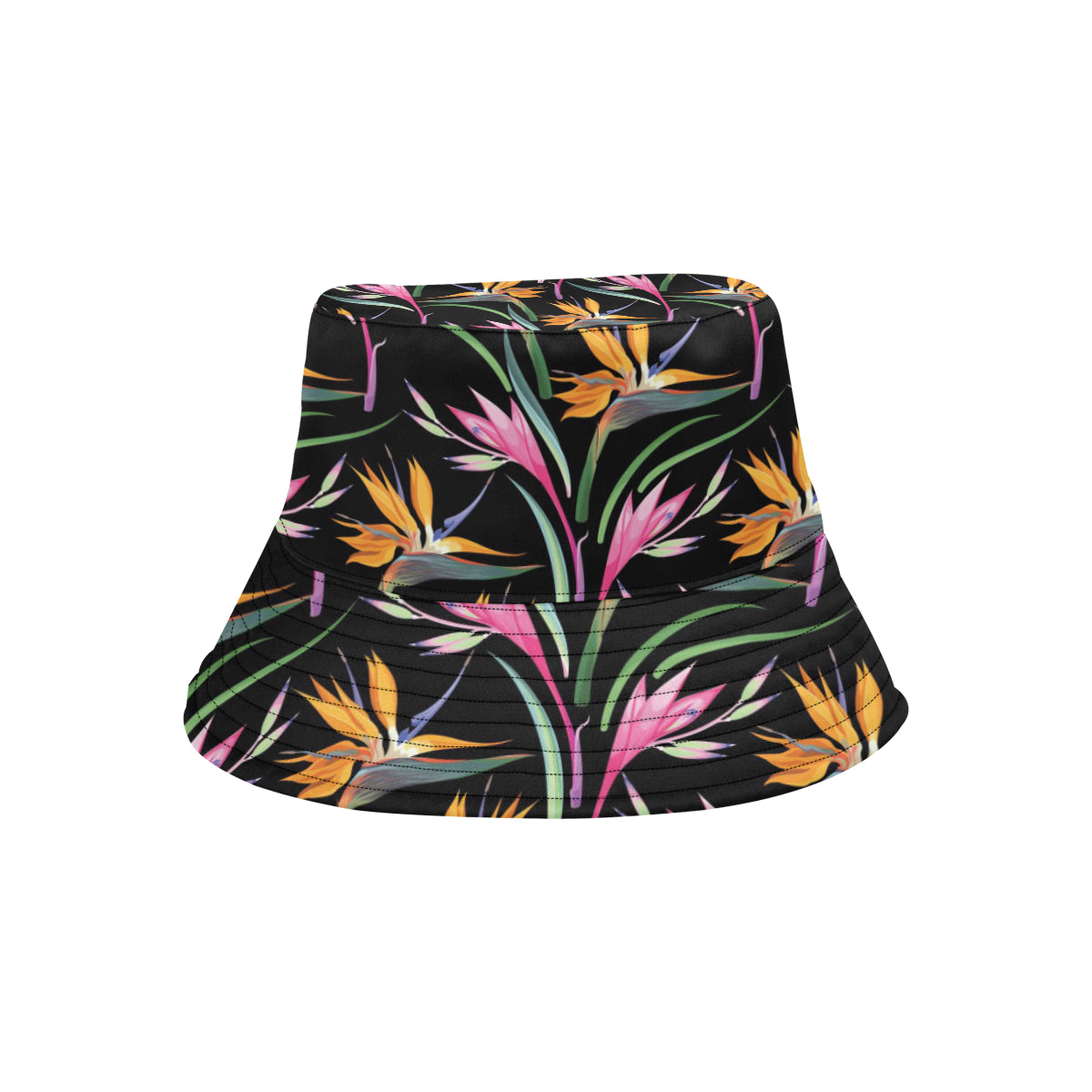 Tropical Flower Pattern Print Design TF017 Unisex Bucket Hat