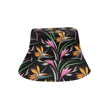 Tropical Flower Pattern Print Design TF017 Unisex Bucket Hat