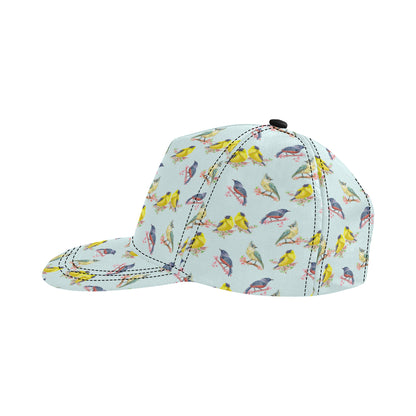 Bird Sweet Themed Print Pattern Snapback Cap