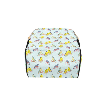 Bird Sweet Themed Print Pattern Diaper Bag Backpack