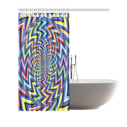 Optical illusion Pattern Print Design A02 Shower Curtain