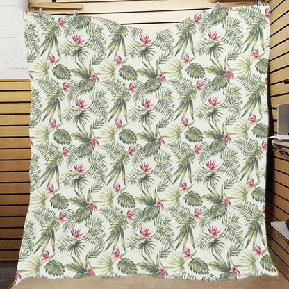Bird Of Paradise Pattern Print Design 04 Premium Quilt