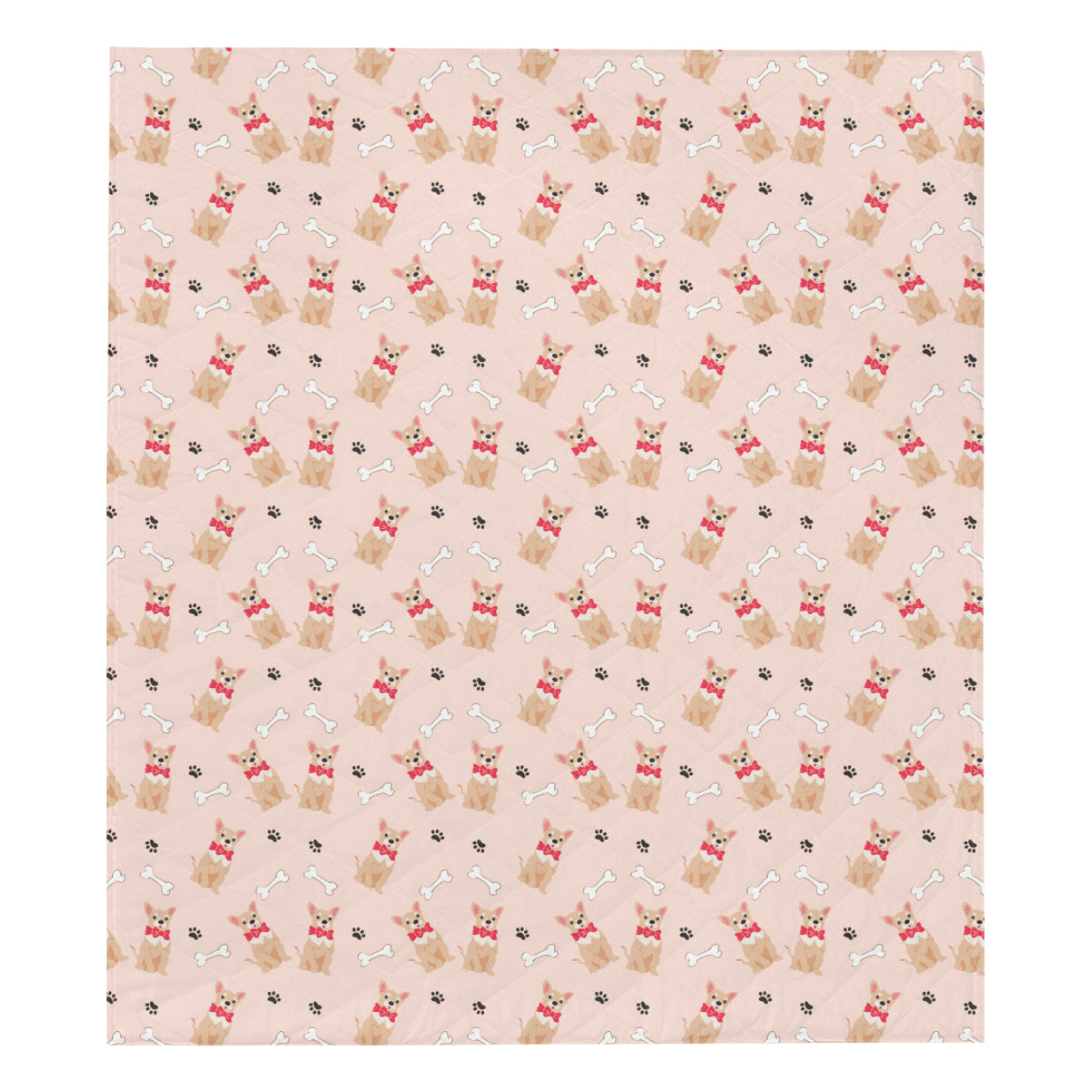 Chihuahua Pattern Print Design 04 Premium Quilt