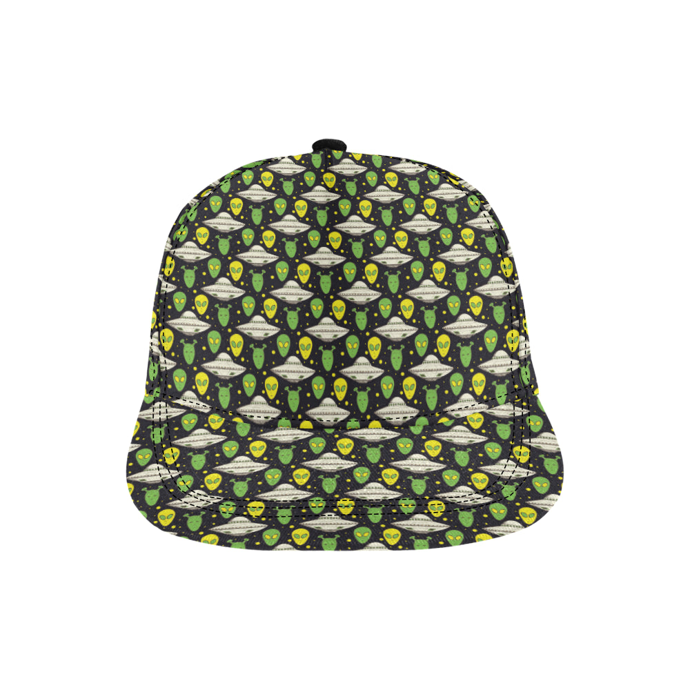 Alien UFO Pattern Snapback Cap