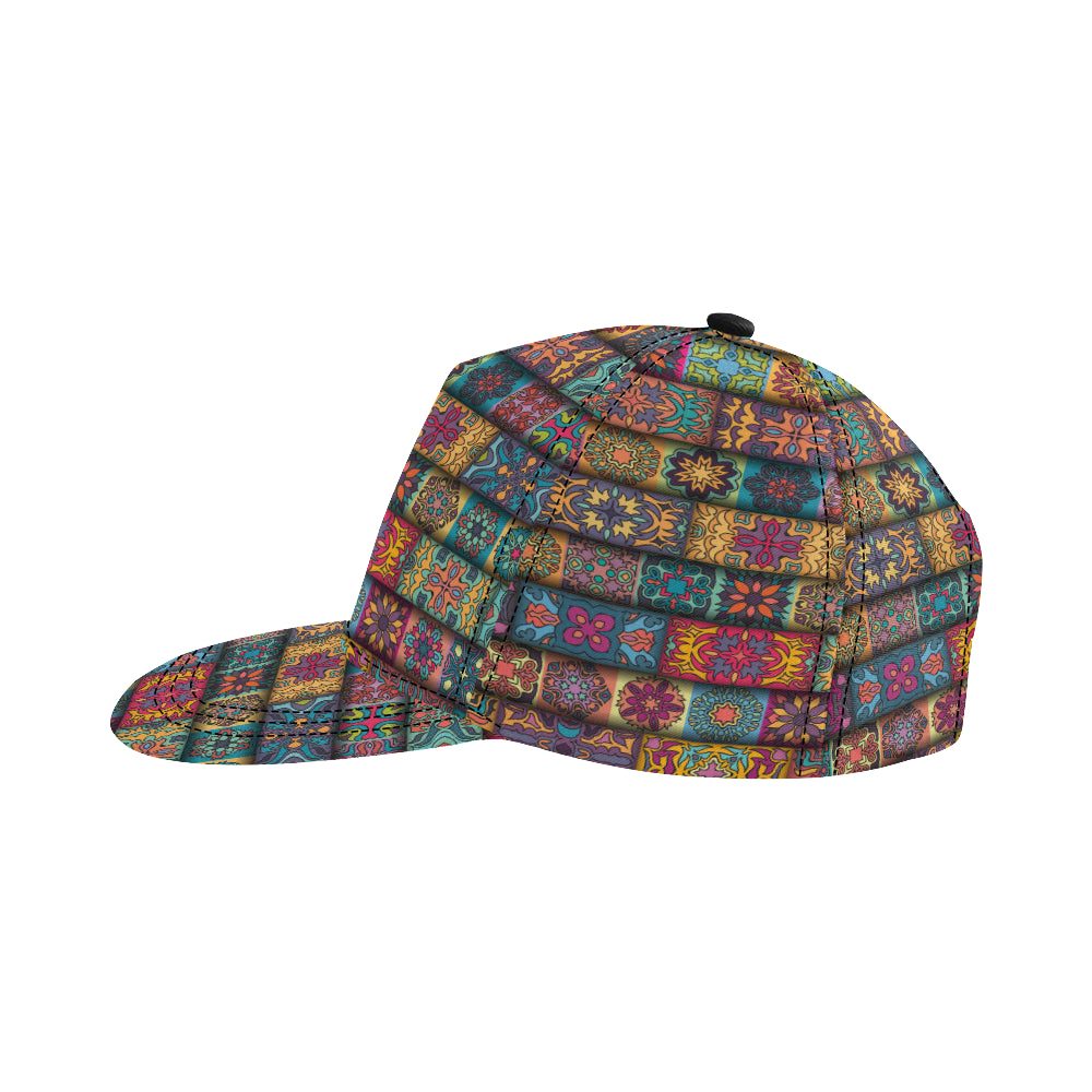 Mandala Style Design Print Snapback Cap