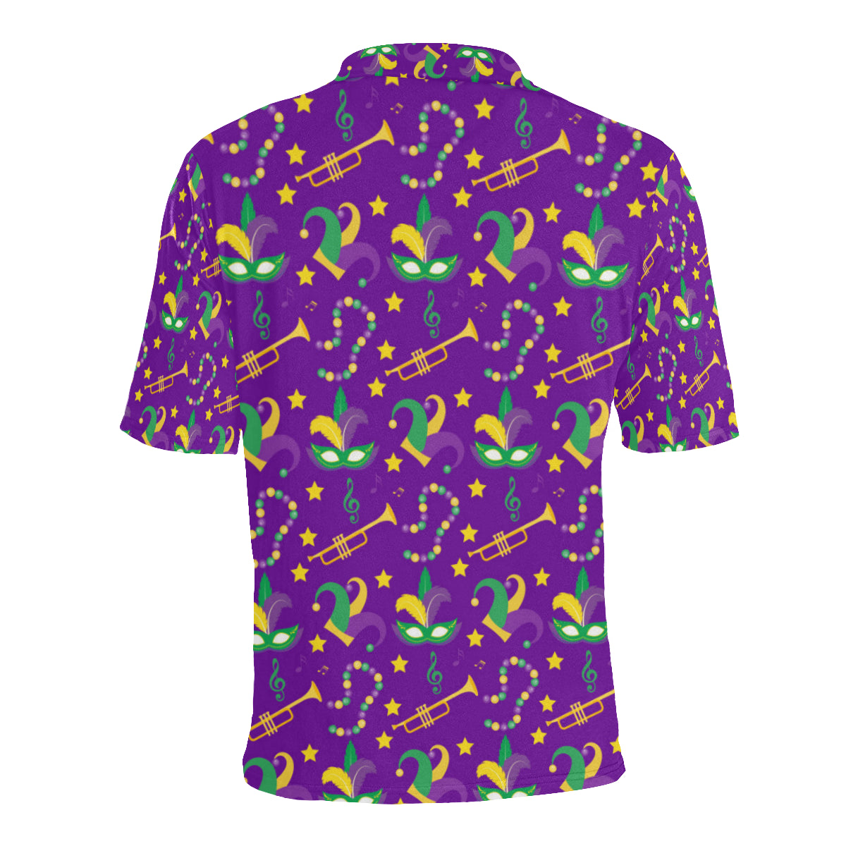 Mardi Gras Pattern Print Design 06 Men Polo Shirt