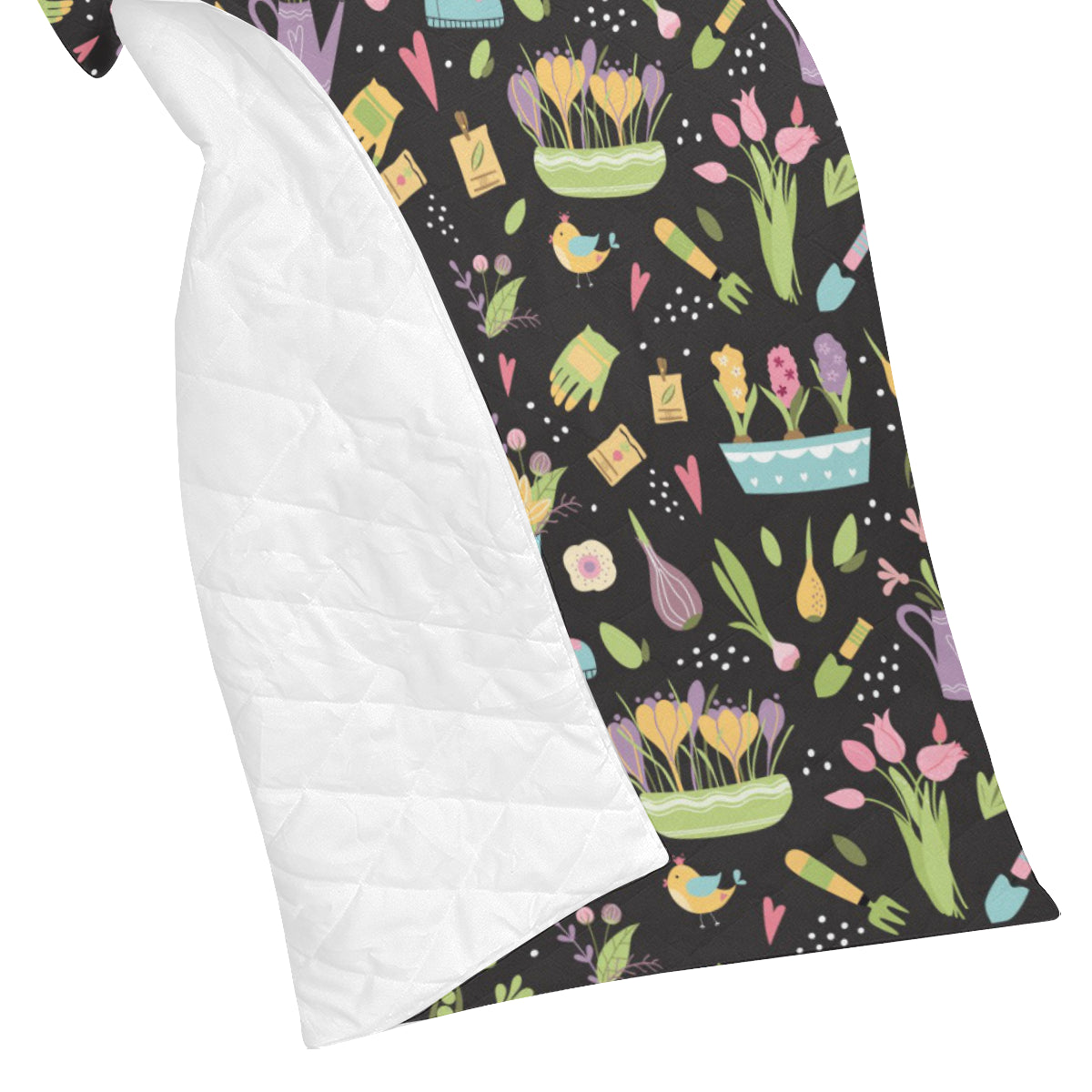 Gardening Pattern Print Design G03 Premium Quilt
