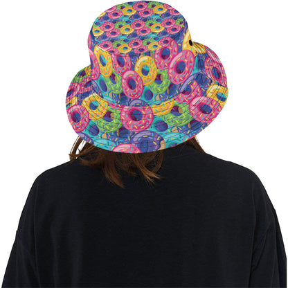 Donut Pattern Print Design DN010 Unisex Bucket Hat