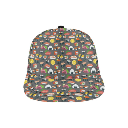 Sushi Pattern Print Snapback Cap