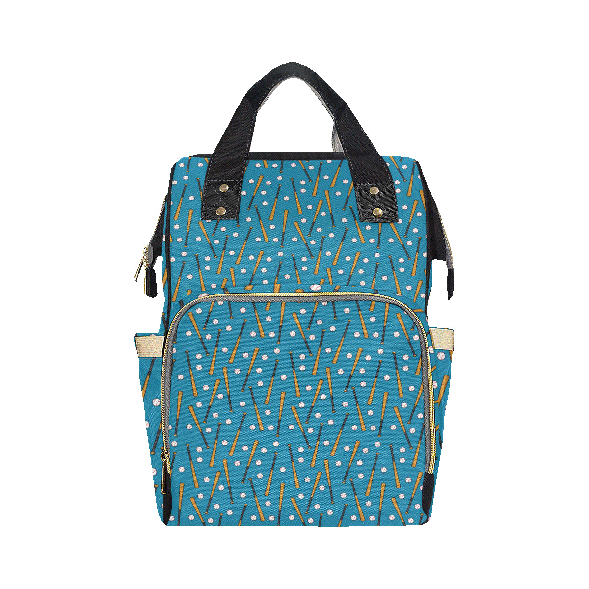 Baseball Pattern Print Design 01 Diaper Bag Backpack