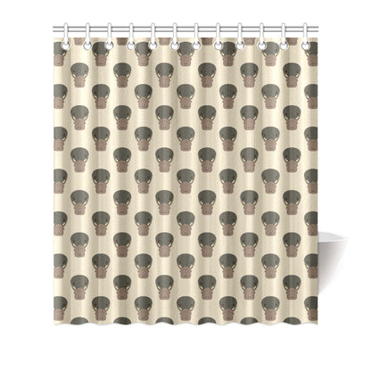 Platypus Pattern Print Design A03 Shower Curtain