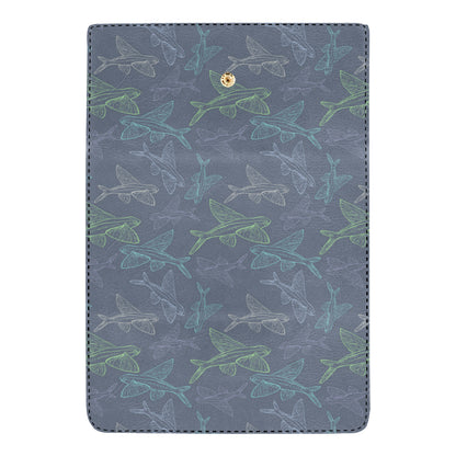 Flying Fish Pattern Print Design 02 Women's Trifold Wallet