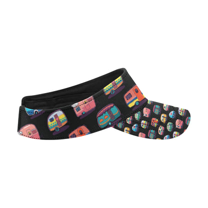 Camper Camping Pattern Unisex Sun Visor