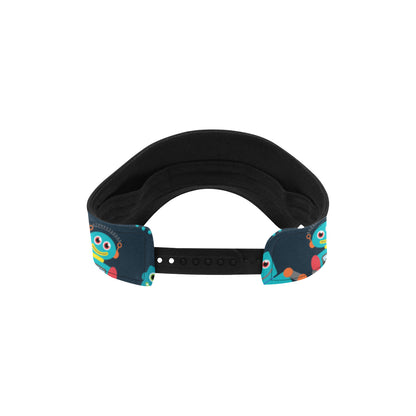 Robot Pattern Print Design A01 Unisex Sun Visor
