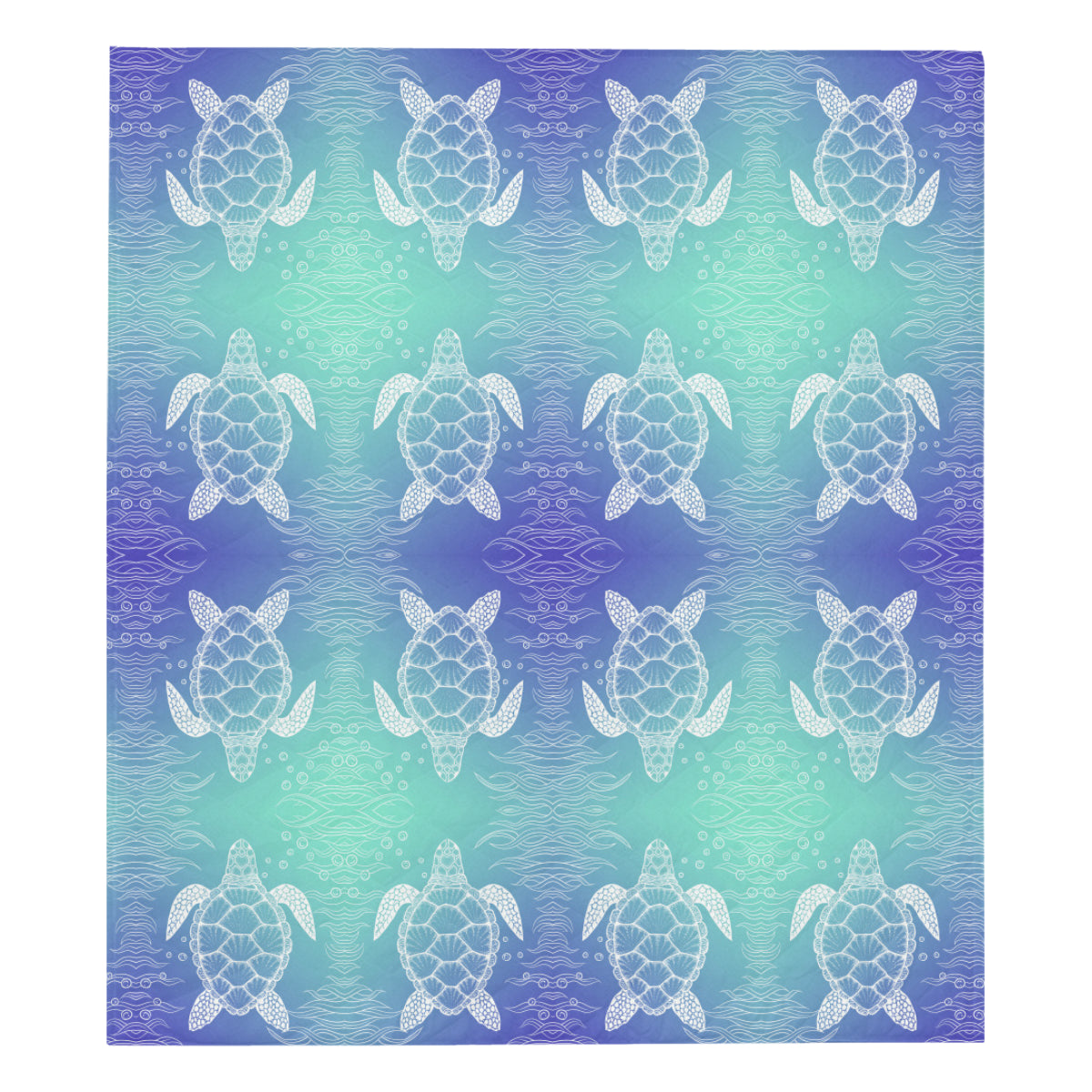 Sea Turtle Draw Premium Quilt