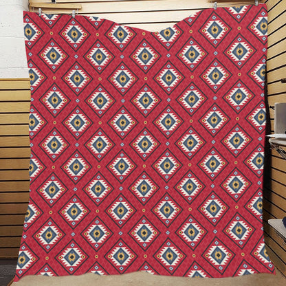Aztec Pattern Print Design 10 Premium Quilt