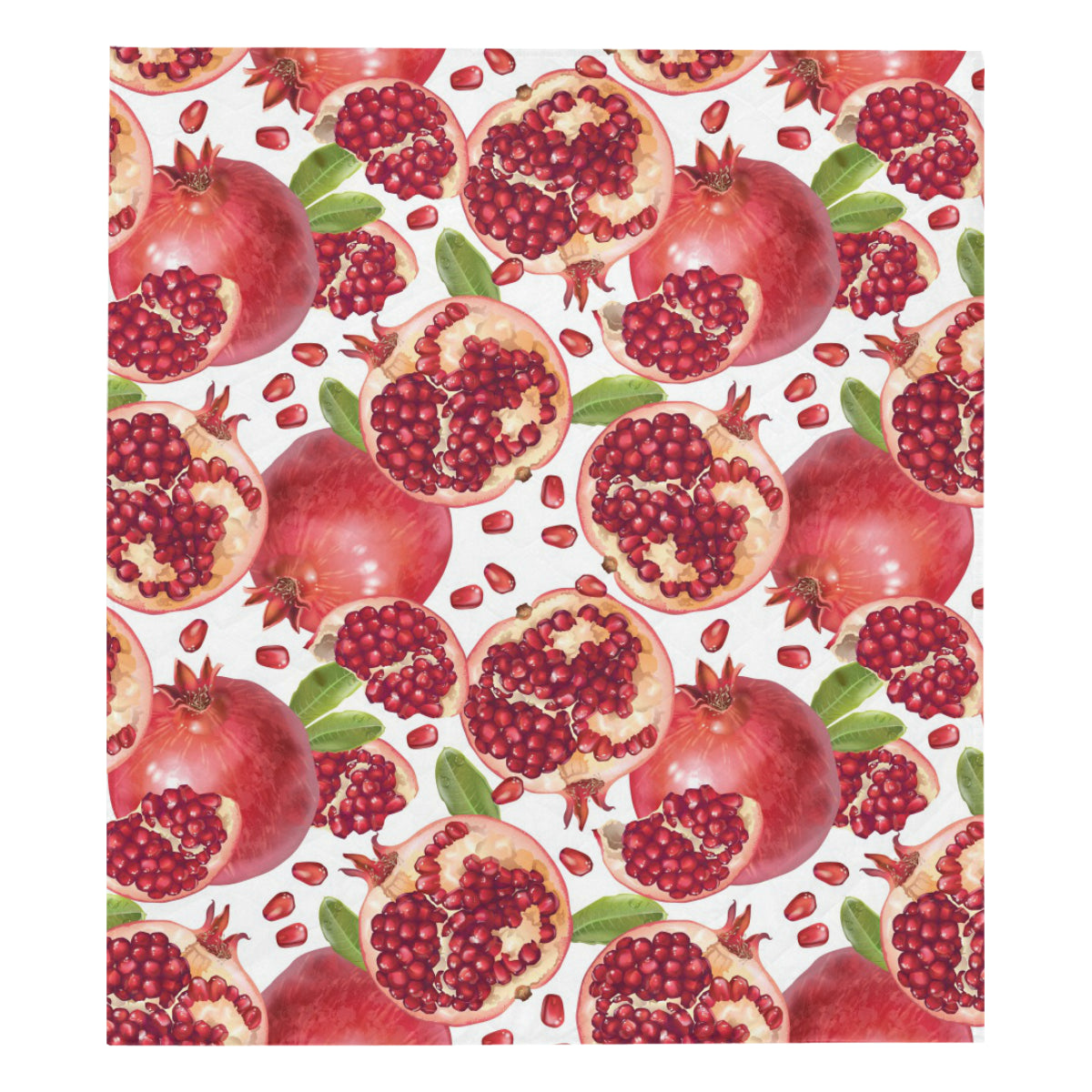 Pomegranate Pattern Print Design PG03 Premium Quilt