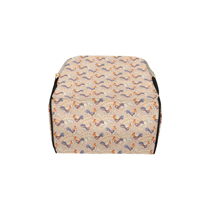 Chicken Boho Style Pattern Diaper Bag Backpack