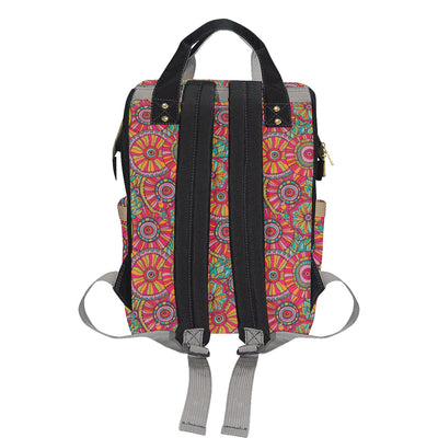Boho Pattern Print Design 01 Diaper Bag Backpack