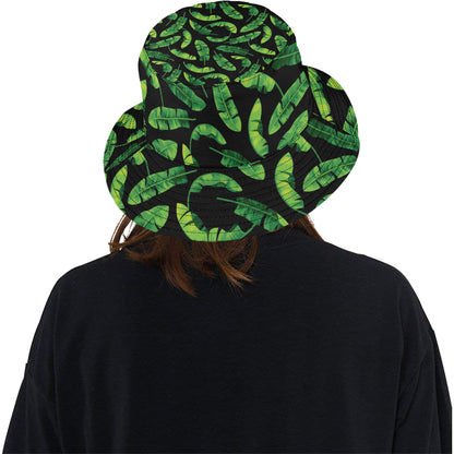 Banana Leaf Pattern Print Design BL02 Unisex Bucket Hat