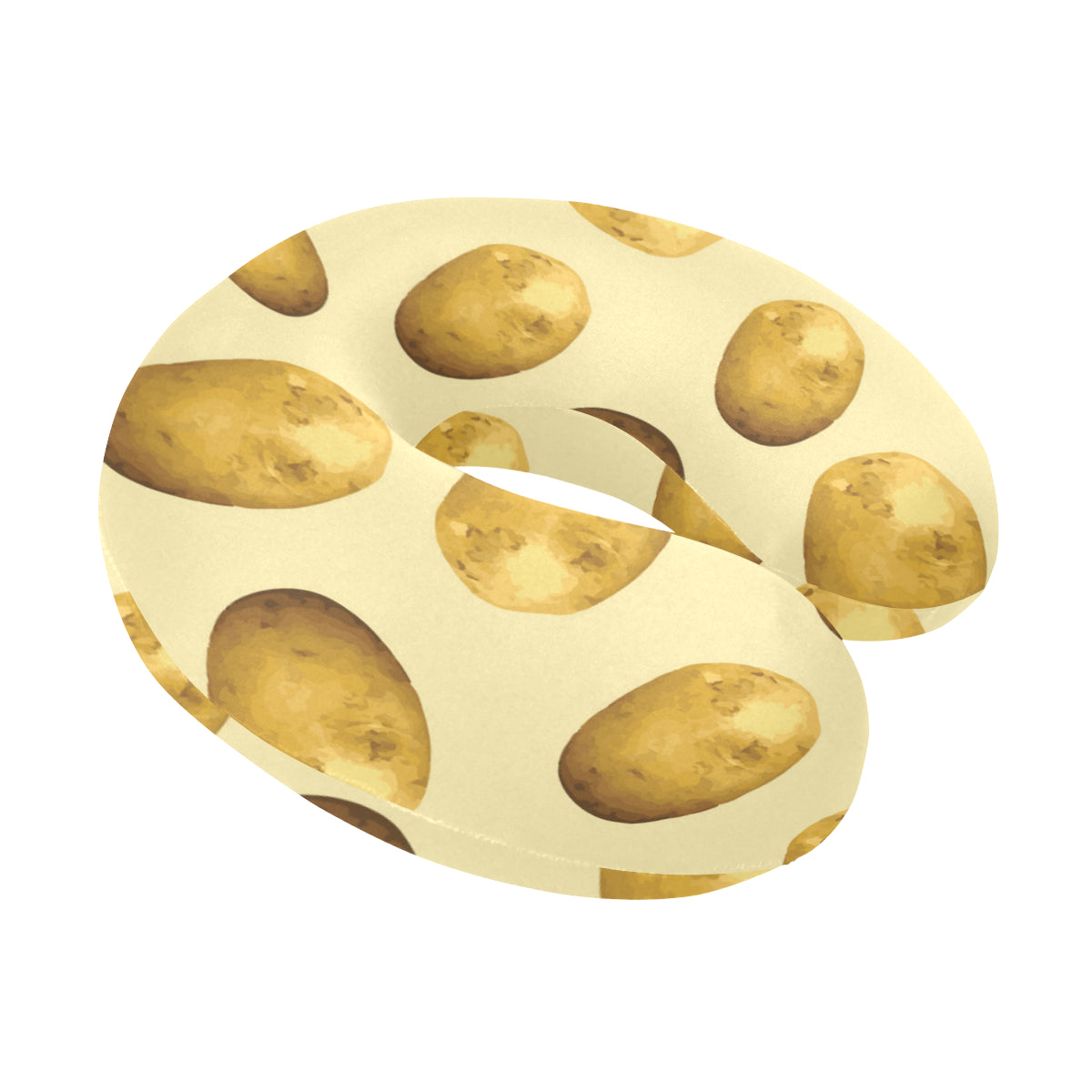 Potato Pattern Print Design A01 U-Shaped Travel Neck Pillow