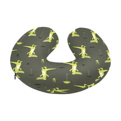 Alligator Pattern Print Design 05 U-Shaped Travel Neck Pillow