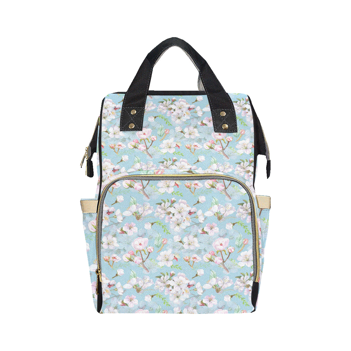 Apple blossom Pattern Print Design AB06 Diaper Bag Backpack