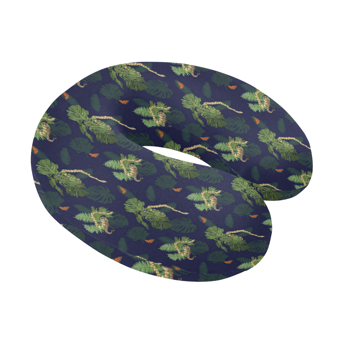Boa Pattern Print Design 02 U-Shaped Travel Neck Pillow