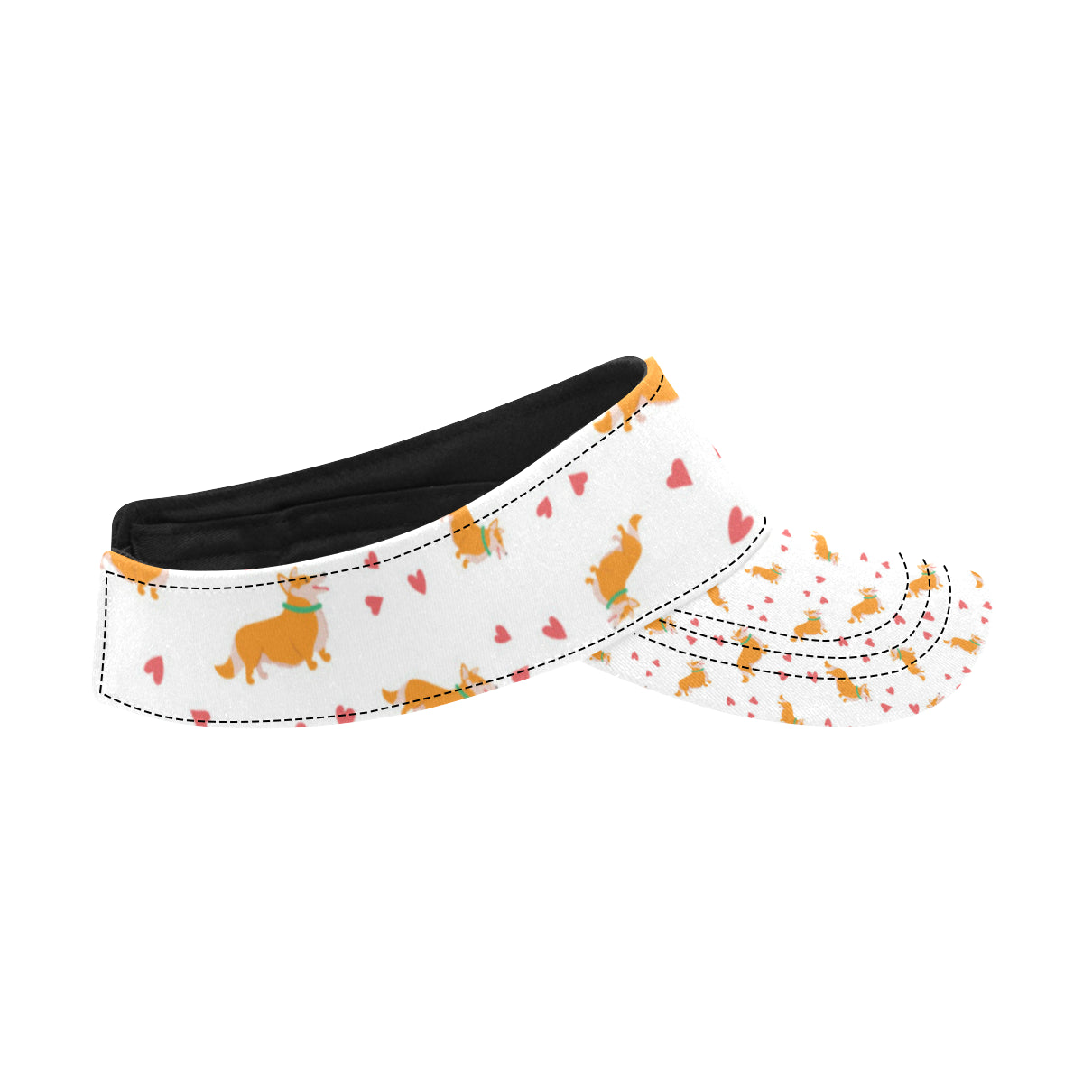 Cardigan Welsh Corgis Pattern Print Design 04 Unisex Sun Visor