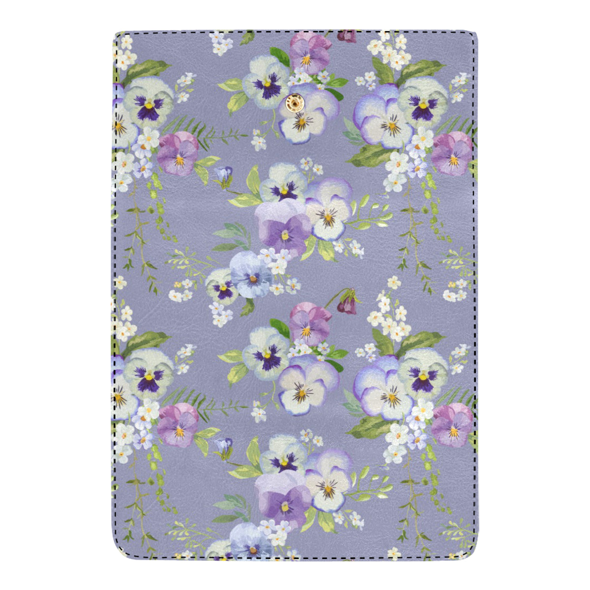 Pansy Pattern Print Design PS05 Women's Trifold Wallet