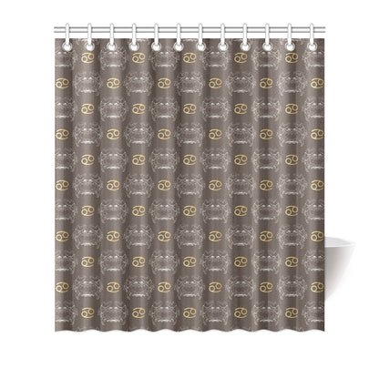 Cancer Zodiac Pattern Print Design 01 Shower Curtain