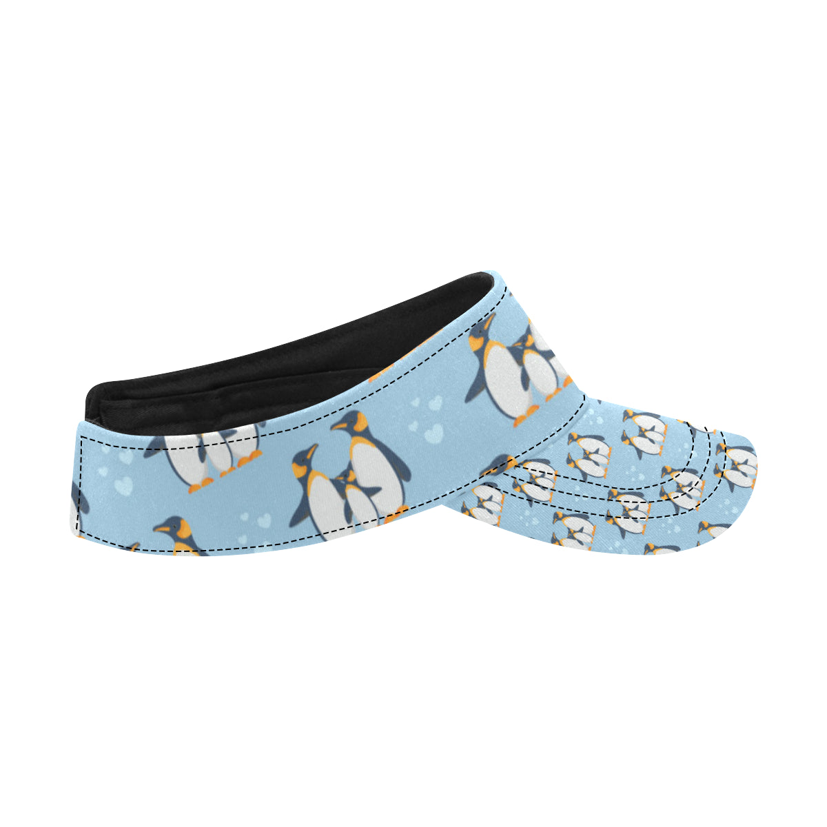 Penguin Pattern Print Design A04 Unisex Sun Visor