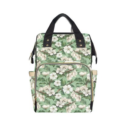 Apple blossom Pattern Print Design AB02 Diaper Bag Backpack