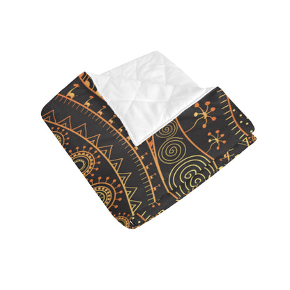 Gold African Design Premium Quilt