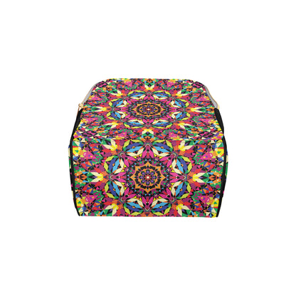 Kaleidoscope Pattern Print Design 02 Diaper Bag Backpack