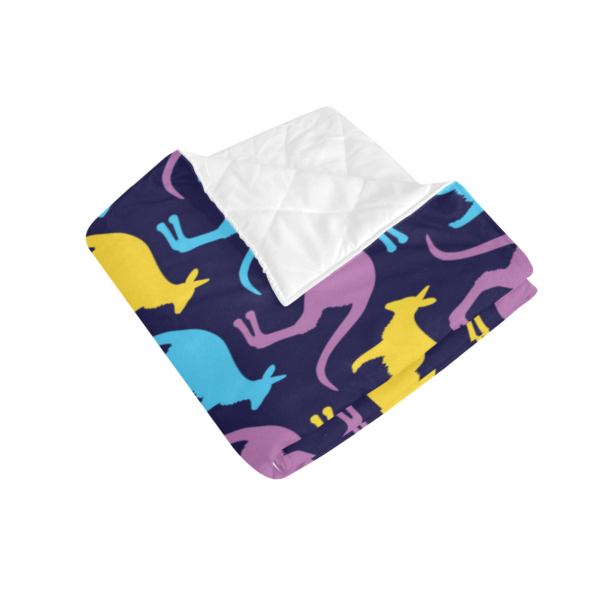 Kangaroos Pattern Print Design 02 Premium Quilt